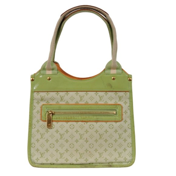 Louis Vuitton LV Monogram Mini Lin Sac Kathleen Lime Green Shoulder Bag y2k - Picture 1 of 16